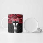 Personalized St Kilda Saints Ceramic Mug Polynesian Tribal Pattern Heritage Football