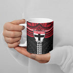Personalized St Kilda Saints Ceramic Mug Polynesian Tribal Pattern Heritage Football