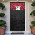 Personalized St Kilda Saints Door Cover Polynesian Tribal Pattern Heritage Football