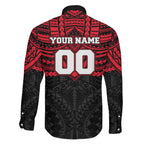 Personalized St Kilda Saints Family Matching Mermaid Dress and Hawaiian Shirt Polynesian Tribal Pattern Heritage Football