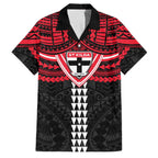 Personalized St Kilda Saints Family Matching Summer Maxi Dress and Hawaiian Shirt Polynesian Tribal Pattern Heritage Football