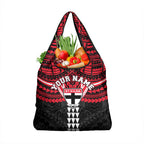 Personalized St Kilda Saints Grocery Bag Polynesian Tribal Pattern Heritage Football