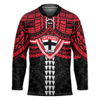 Personalized St Kilda Saints Hockey Jersey Polynesian Tribal Pattern Heritage Football