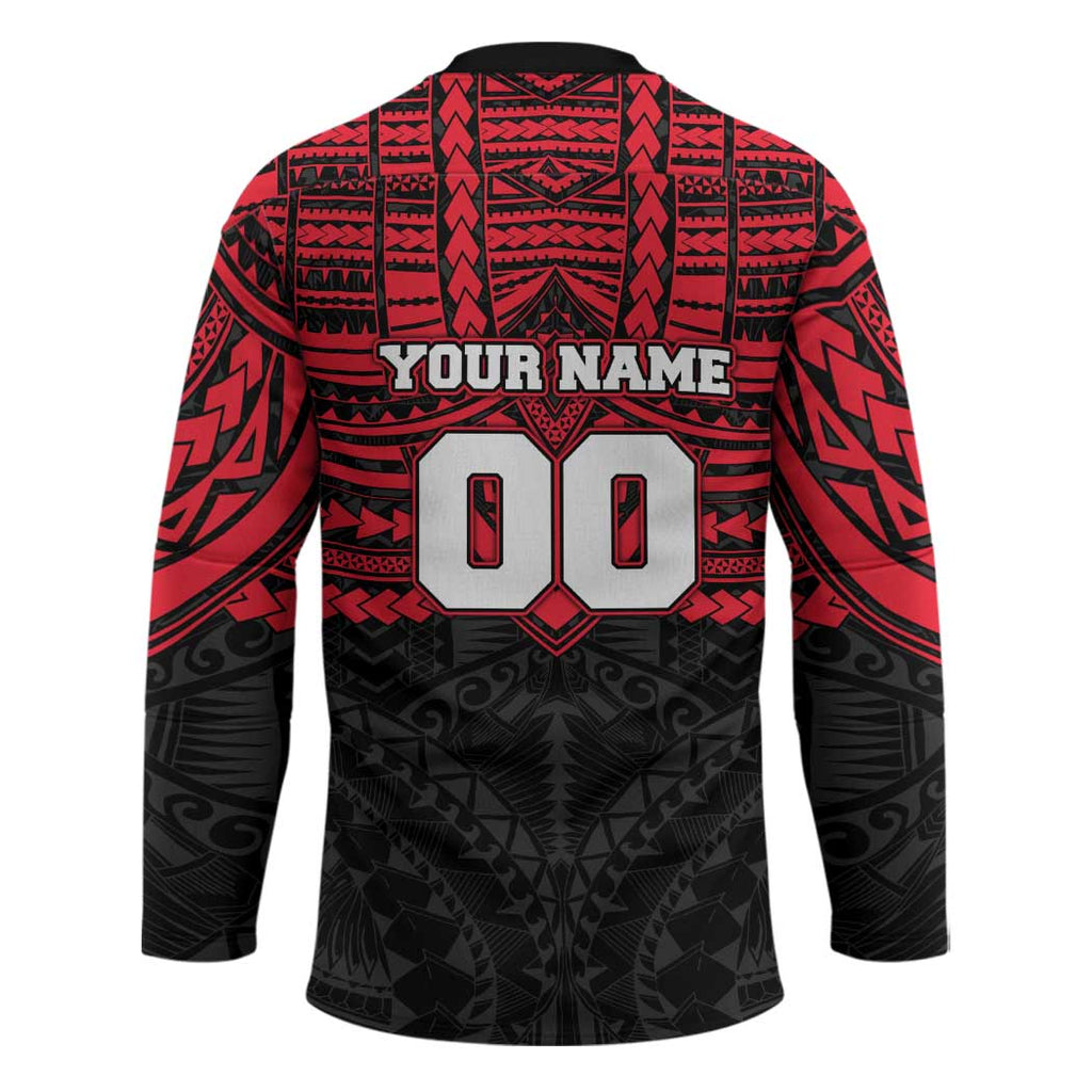 Personalized St Kilda Saints Hockey Jersey Polynesian Tribal Pattern Heritage Football