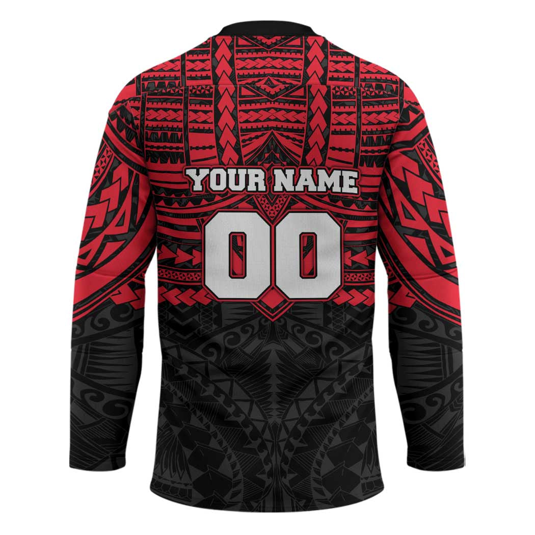 Personalized St Kilda Saints Hockey Jersey Polynesian Tribal Pattern Heritage Football