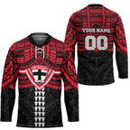 Personalized St Kilda Saints Hockey Jersey Polynesian Tribal Pattern Heritage Football