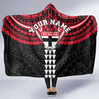 Personalized St Kilda Saints Hooded Blanket Polynesian Tribal Pattern Heritage Football
