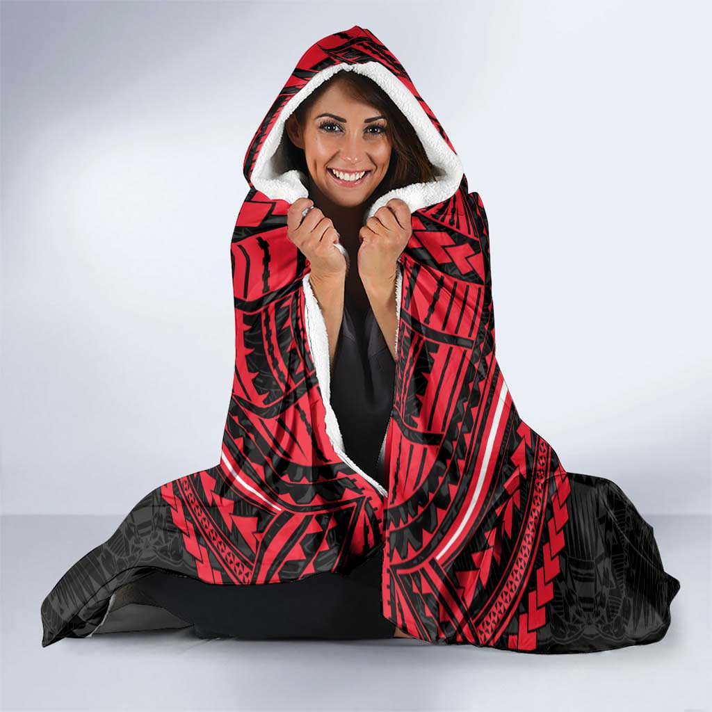 Personalized St Kilda Saints Hooded Blanket Polynesian Tribal Pattern Heritage Football