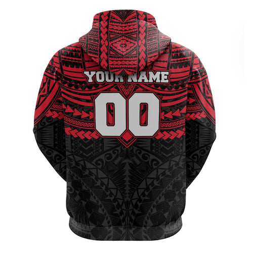 Personalized St Kilda Saints Hoodie Polynesian Tribal Pattern Heritage Football