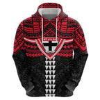 Personalized St Kilda Saints Hoodie Polynesian Tribal Pattern Heritage Football