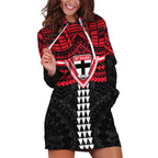 Personalized St Kilda Saints Hoodie Dress Polynesian Tribal Pattern Heritage Football
