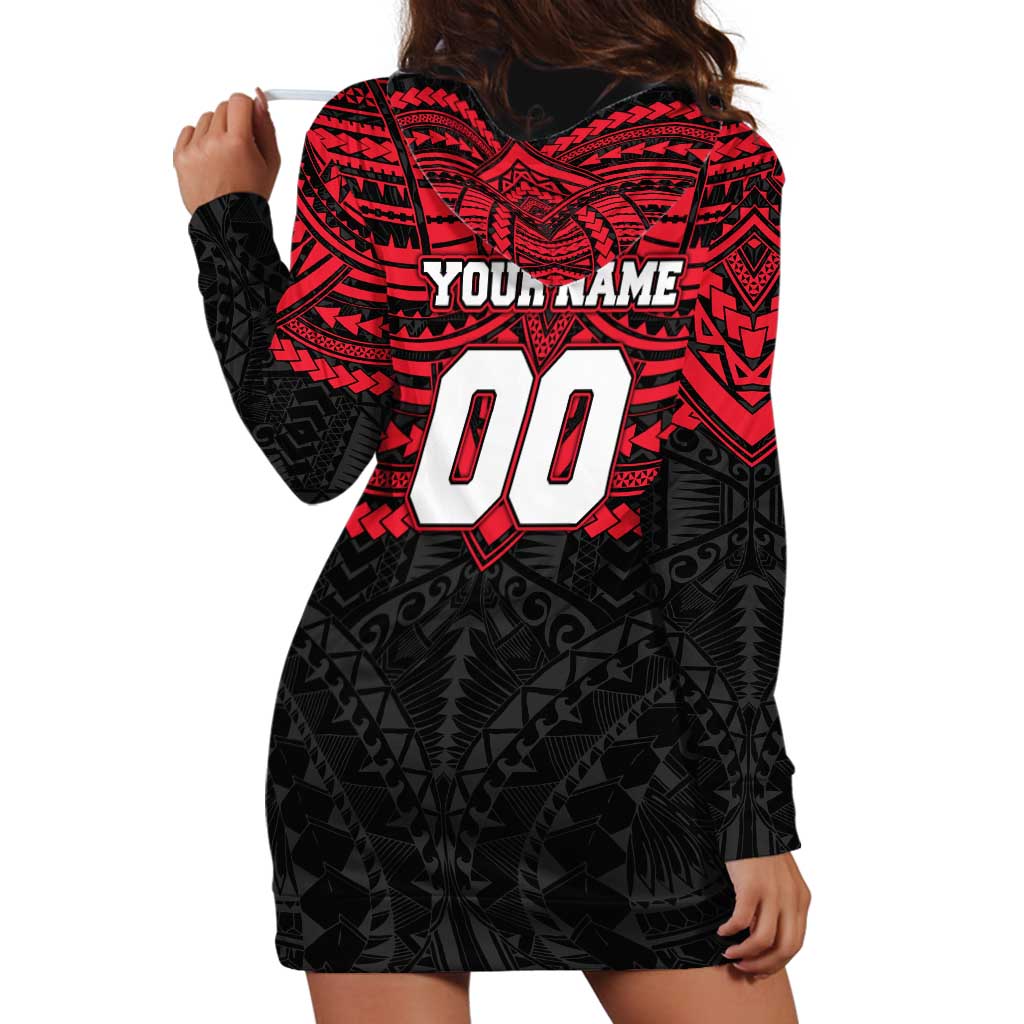 Personalized St Kilda Saints Hoodie Dress Polynesian Tribal Pattern Heritage Football