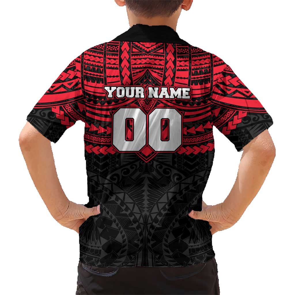 Personalized St Kilda Saints Kid Hawaiian Shirt Polynesian Tribal Pattern Heritage Football