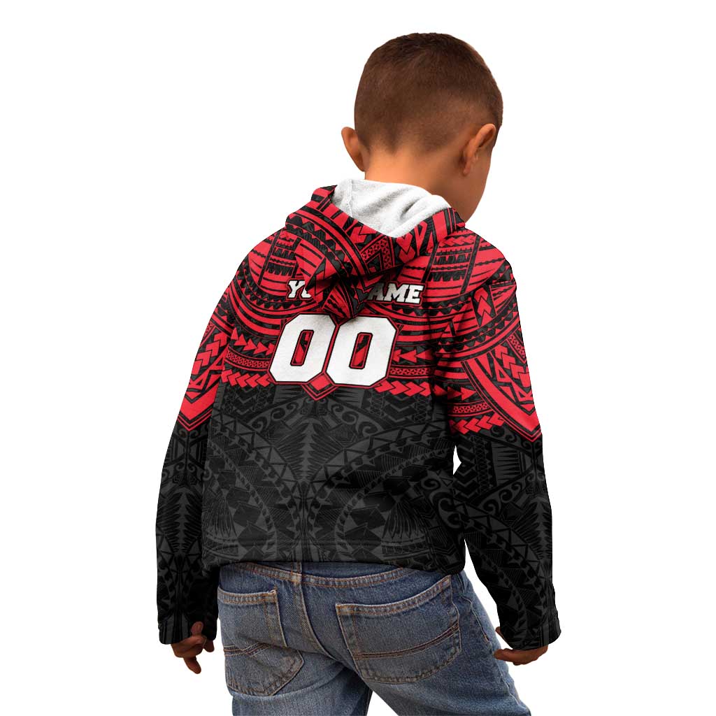 Personalized St Kilda Saints Kid Hoodie Polynesian Tribal Pattern Heritage Football