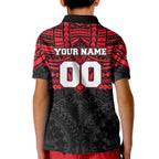Personalized St Kilda Saints Kid Polo Shirt Polynesian Tribal Pattern Heritage Football