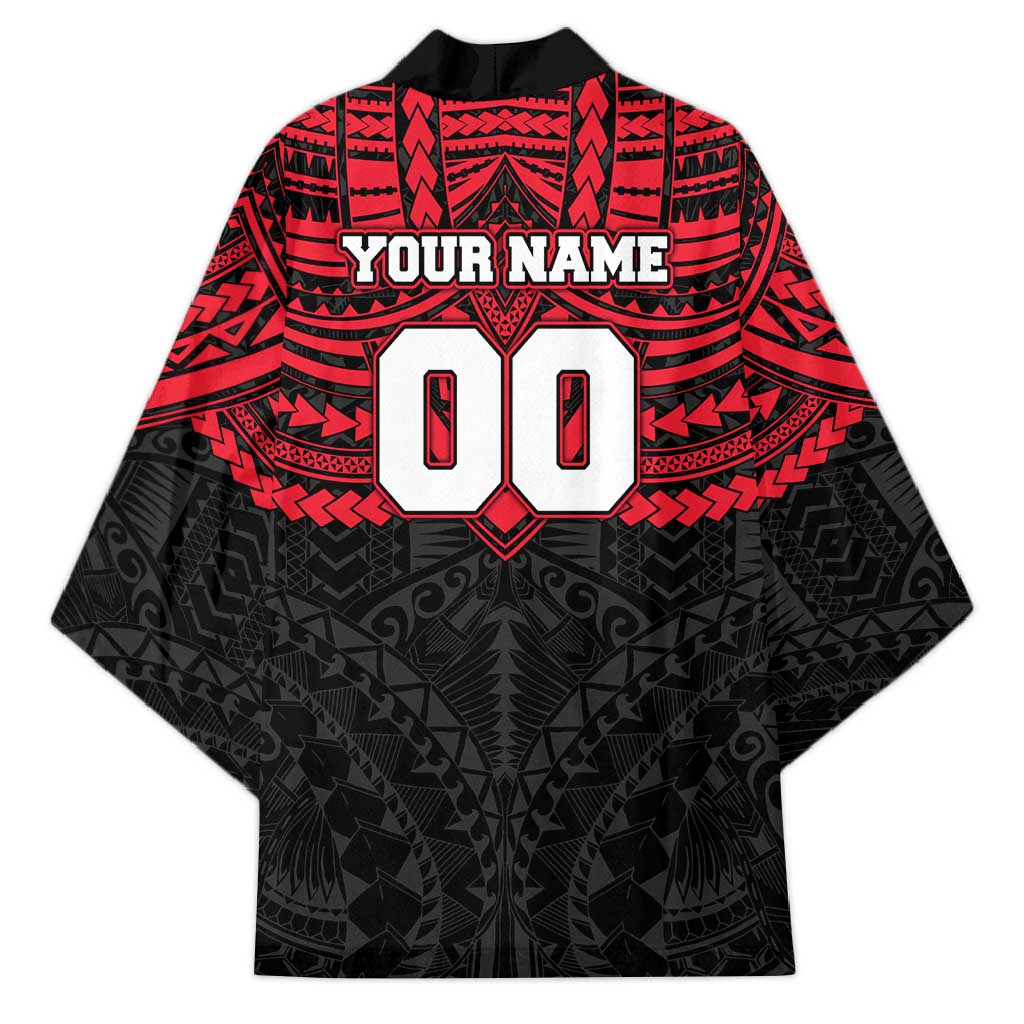 Personalized St Kilda Saints Kimono Polynesian Tribal Pattern Heritage Football