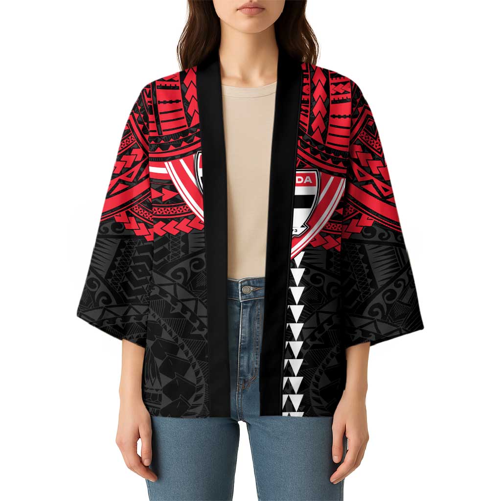 Personalized St Kilda Saints Kimono Polynesian Tribal Pattern Heritage Football