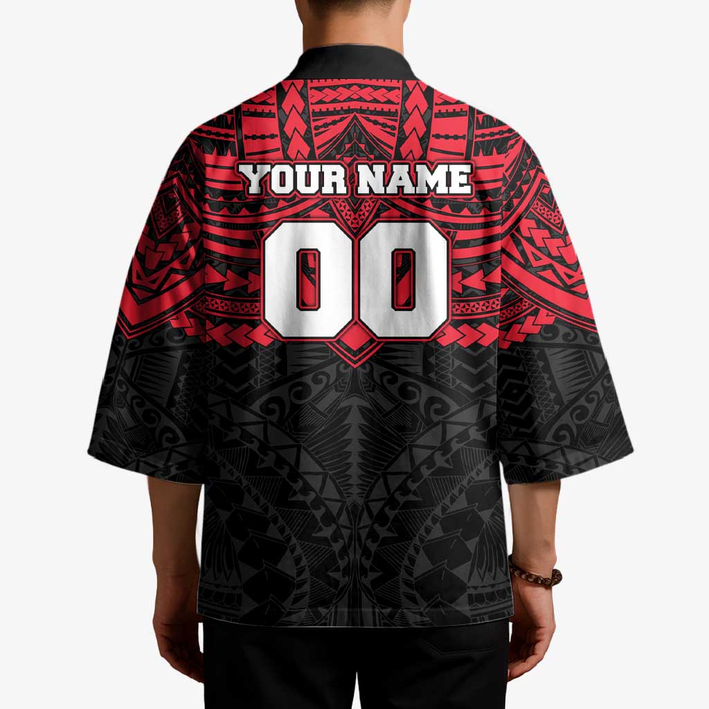 Personalized St Kilda Saints Kimono Polynesian Tribal Pattern Heritage Football