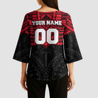 Personalized St Kilda Saints Kimono Sleeve Blouse Polynesian Tribal Pattern Heritage Football