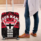Personalized St Kilda Saints Luggage Cover Polynesian Tribal Pattern Heritage Football
