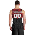 Personalized St Kilda Saints Men Tank Top Polynesian Tribal Pattern Heritage Football