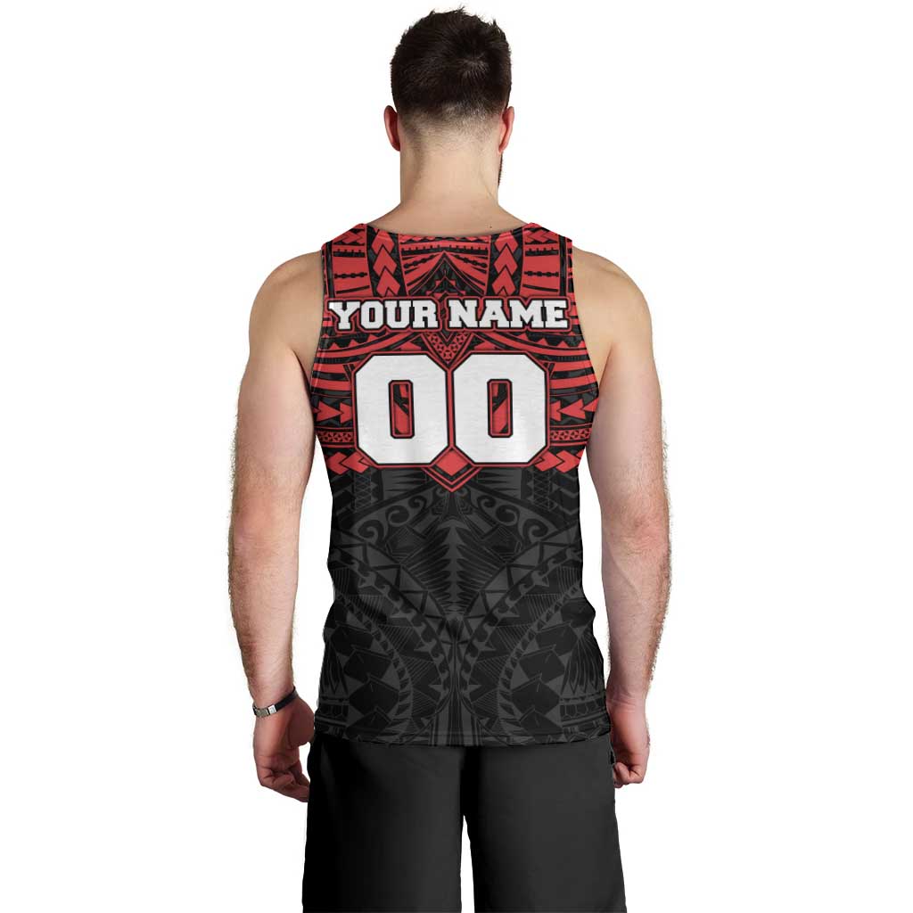 Personalized St Kilda Saints Men Tank Top Polynesian Tribal Pattern Heritage Football