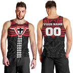 Personalized St Kilda Saints Men Tank Top Polynesian Tribal Pattern Heritage Football