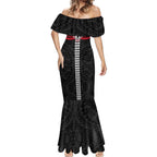Personalized St Kilda Saints Mermaid Dress Polynesian Tribal Pattern Heritage Football