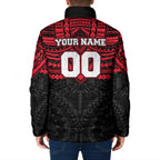 Personalized St Kilda Saints Padded Jacket Polynesian Tribal Pattern Heritage Football