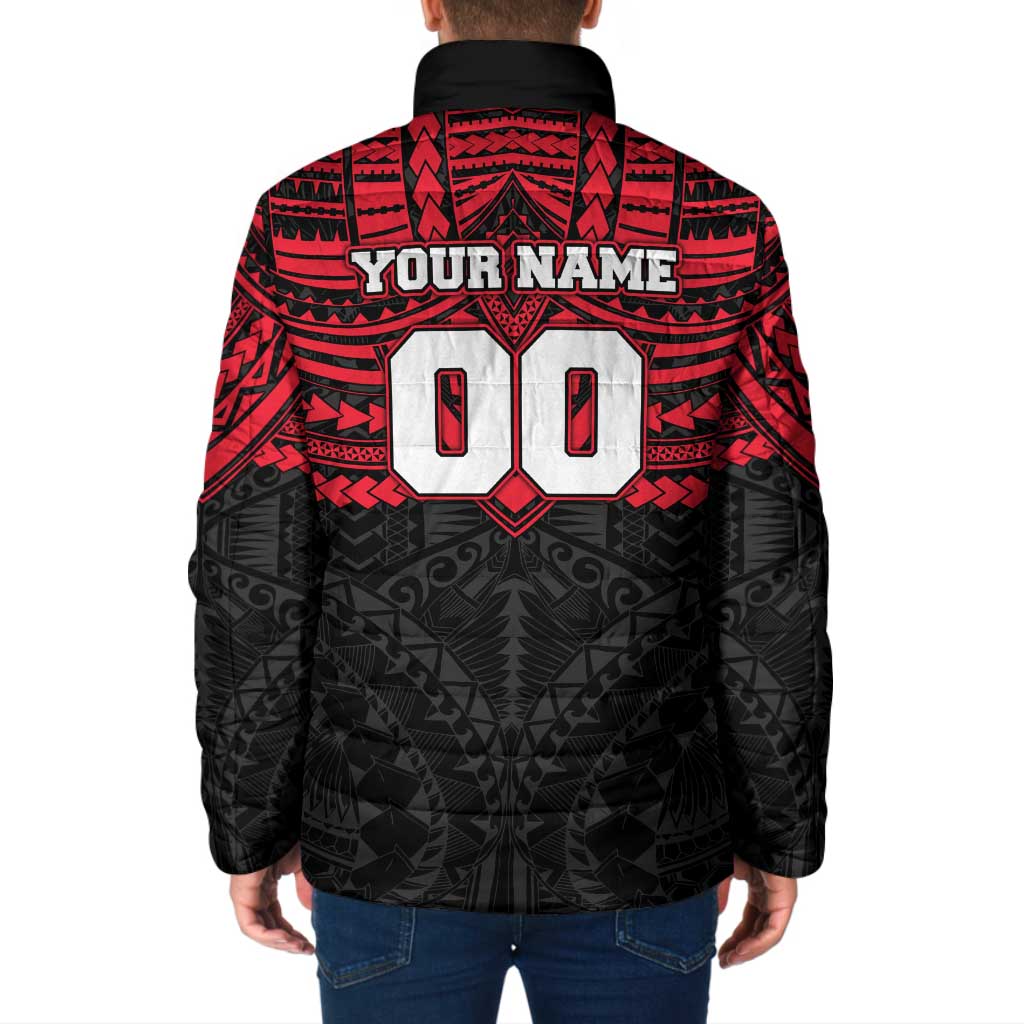 Personalized St Kilda Saints Padded Jacket Polynesian Tribal Pattern Heritage Football