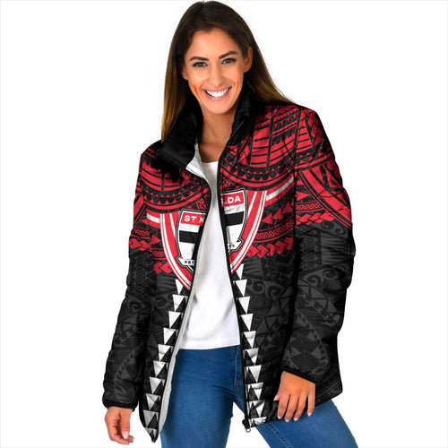 Personalized St Kilda Saints Padded Jacket Polynesian Tribal Pattern Heritage Football