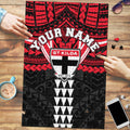 Personalized St Kilda Saints Puzzle Polynesian Tribal Pattern Heritage Football