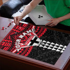 Personalized St Kilda Saints Puzzle Polynesian Tribal Pattern Heritage Football
