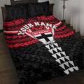 Personalized St Kilda Saints Quilt Bed Set Polynesian Tribal Pattern Heritage Football