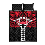 Personalized St Kilda Saints Quilt Bed Set Polynesian Tribal Pattern Heritage Football