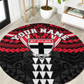 Personalized St Kilda Saints Round Carpet Polynesian Tribal Pattern Heritage Football