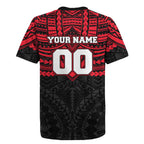 Personalized St Kilda Saints Rugby Jersey Polynesian Tribal Pattern Heritage Football