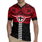 Personalized St Kilda Saints Rugby Jersey Polynesian Tribal Pattern Heritage Football