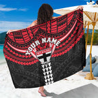 Personalized St Kilda Saints Sarong Polynesian Tribal Pattern Heritage Football