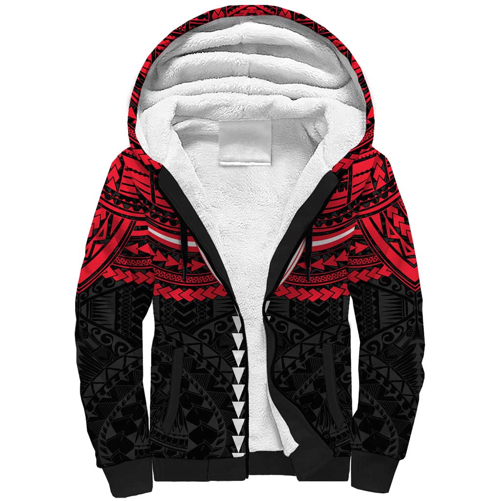Personalized St Kilda Saints Sherpa Hoodie Polynesian Tribal Pattern Heritage Football