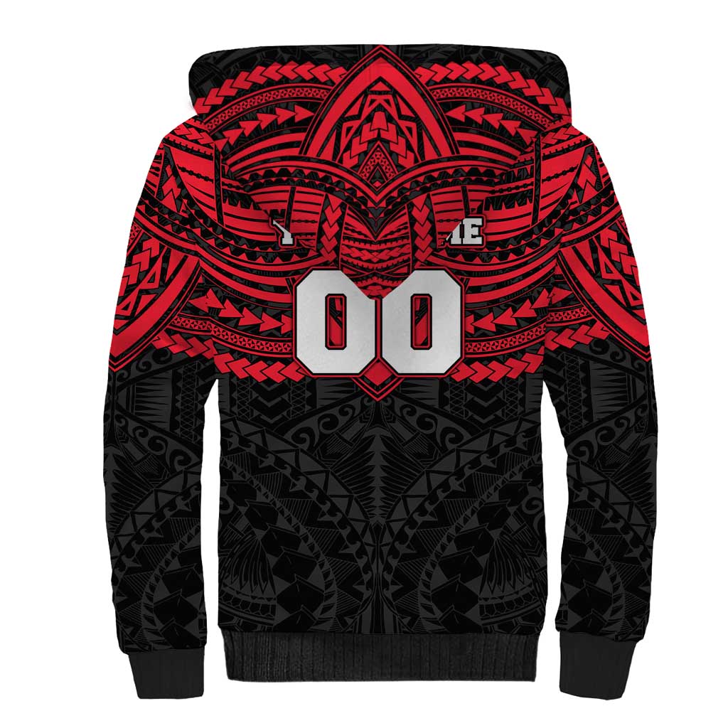 Personalized St Kilda Saints Sherpa Hoodie Polynesian Tribal Pattern Heritage Football