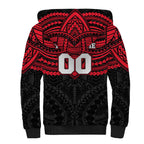 Personalized St Kilda Saints Sherpa Hoodie Polynesian Tribal Pattern Heritage Football