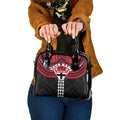 Personalized St Kilda Saints Shoulder Handbag Polynesian Tribal Pattern Heritage Football