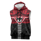 Personalized St Kilda Saints Sleeveless Hoodie Polynesian Tribal Pattern Heritage Football