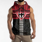Personalized St Kilda Saints Sleeveless Hoodie Polynesian Tribal Pattern Heritage Football