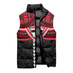 Personalized St Kilda Saints Sleeveless Puffer Jacket Polynesian Tribal Pattern Heritage Football
