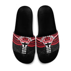 Personalized St Kilda Saints Slide Sandals Polynesian Tribal Pattern Heritage Football
