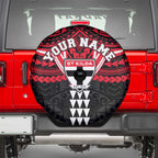 Personalized St Kilda Saints Spare Tire Cover Polynesian Tribal Pattern Heritage Football