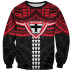 Personalized St Kilda Saints Sweatshirt Polynesian Tribal Pattern Heritage Football
