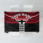 Personalized St Kilda Saints Tablecloth Polynesian Tribal Pattern Heritage Football